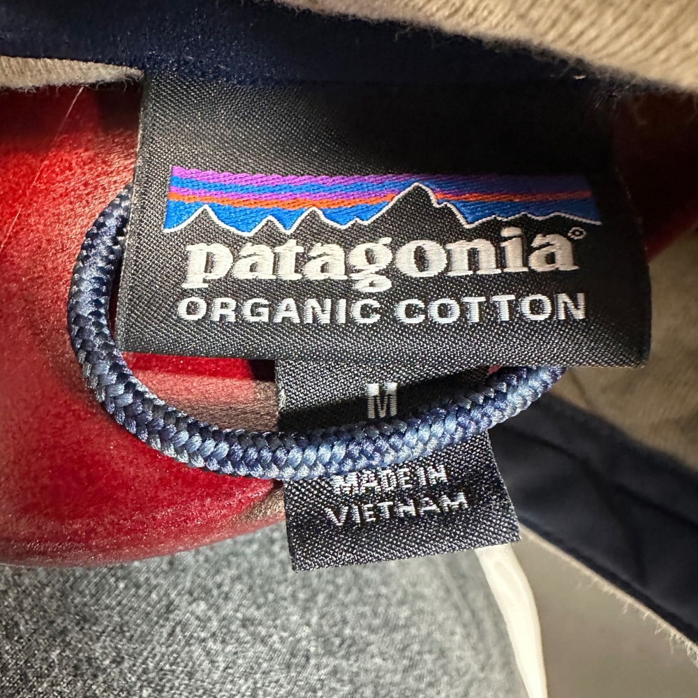 Patagonia Organic Cotton Quilt Snap-T Pullover Sweatshirt SZ L Grunge Gorpcore - Picture 3 of 12